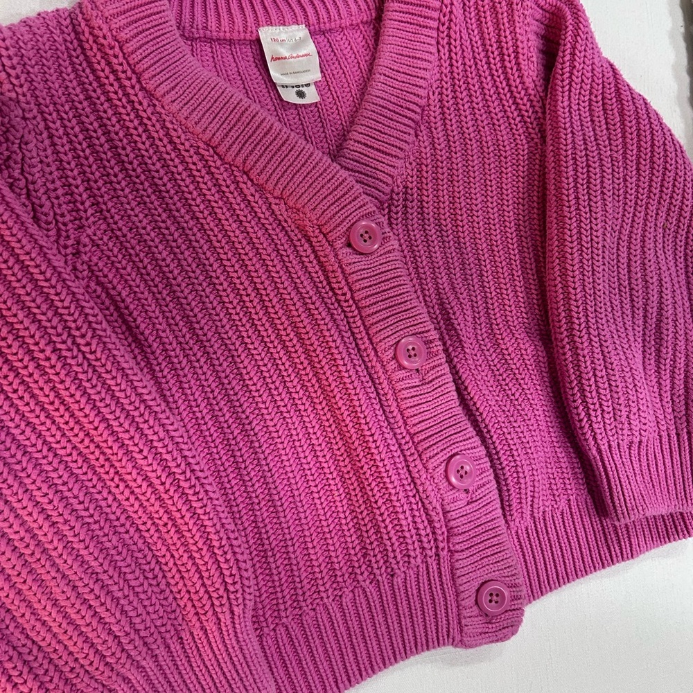 Hanna Andersson Cardigan In Combed Cotton Fiji Flower 6-7/120